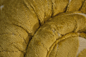 Duresta 2 and half Seater in Gardenia Gold Silver 6